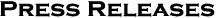 Press Releases